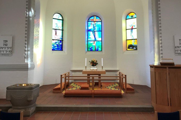 Korbuen før istandsættelsen i 2019 - Vanløse Kirke
